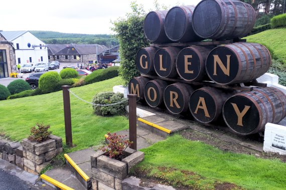 The Glen Moray Distillery on the banks of the River Lossie just outside Elgin.
